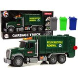 Lean_Toys Avtomobilski smetarski tovornjaki Temno zeleni Zvoki Luči Cene