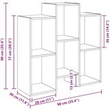  Kreveta Umjetnički hrast 90 x 30 x 90 cm | shoptok.hr