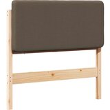  Tapecirani uzglavlje Smeđa i taupe 90 cm Čvrsto borovo drvo | shoptok.hr