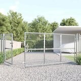  Vrtna vrata od mreže srebrne boje 350 x 125 cm, pocinčani čelik | shoptok.hr