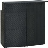  5-dijelni vrtni barski set s jastucima crni | shoptok.hr