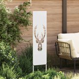  Privatnost u vrtu Bijelo 32 x 140 cm Hladno valjana čelična | shoptok.hr