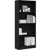  Polica Crni hrast 60 x 24 x 143 cm Konstruirano drvo | shoptok.hr