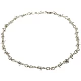 Urban Classics Accessoires Silver barbed wire necklace