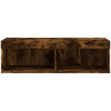TV ormarić s LED svjetlima boja dimljenog hrasta 100x30x30 cm | shoptok.hr