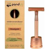 Pandoo Metalni sigurnosni brijač - Ružičasto zlato | shoptok.hr