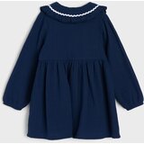 Sinsay Pamučna babydoll haljina s ukrasnim ovratnikom | shoptok.hr