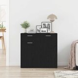  Komoda crni hrast 80x36x75 cm Inženirsko drvo | shoptok.hr