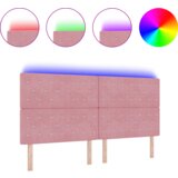  LED glava postelje z LED lučmi Roza 200 cm Poliester, (5000142432) | Shoptok.si