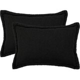  Presvlaka za jastuk 2 pcs HOUTEN Crna 50 x 80 cm Boucl&amp;eacute; Slike