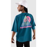 The Dudes Unathletic Club Back Classic Oversize He T-shirt deep peacock | Shoptok.si