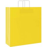 Papirnate vrećice 250 kom s ručkama žute 45x17x48 cm | shoptok.hr