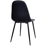 House Nordic Komplet 2 črnih stolov s črnimi nogami Stockholm | Shoptok.si