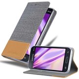 Cadorabo Ohišje, združljiv s Samsungom v svetlo sivo rjavi barvi - zaščitni pokrov z magnetnim zapiranjem, stoječo funkcijo in režo za kartico, (20566112) | Shoptok.si