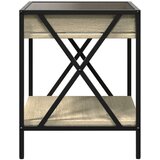 vidaXL Noćni ormarić s beskonačnim LED boja hrasta sonome 40x40x49 cm | shoptok.hr