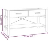 TV ormarić bijeli 82 x 38 x 45 cm od konstruiranog drva | shoptok.hr