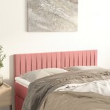  Uzglavlja ružičasta 144x5x78/88 cm baršunasta | shoptok.hr