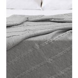 Oyo Concept Sivi pamučni prekrivač za krevet za jednu osobu 150x200 cm Trenza - Cijene