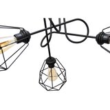  Plafonski luster KARO 3xE27/15W/230V u crnoj boji | Eponuda.com