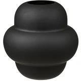 Črna steklena vaza (višina 20 cm) Vera –