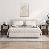vidaXL Nočna omarica s predalom 2 pcs Rjavi hrast 41.5 x 40.5 x 55 cm | Shoptok.si