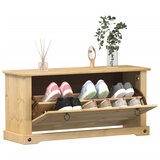  The Living Store Omara za čevlje Corona 99x32x47 cm trdna borovina - Omarica Za Čevlje, (21485824) Cene
