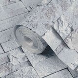  3D tapeta kamena Svjetlosiva 10 x 0 53 m N woven tkanina - Svjetlosiva | shoptok.hr