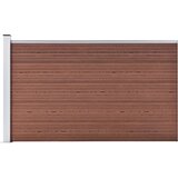 vidaXL Vrtna ograja WPC 175x105 cm rjava Cene