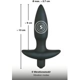 Black Velvets Silicone Vibrating Plug Small | shoptok.hr