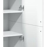  Visoka komoda bijela 80x35x180 cm od konstruiranog drva | shoptok.hr