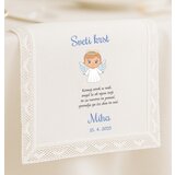  KRSTNI PRTIČEK z angelčkom v modri barvi KRSPRT 17 | Shoptok.si