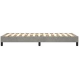  Okvir za krevet s oprugom svjetlosivi 100x200 cm baršunasti | shoptok.hr