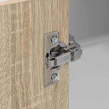 vidaXL viseći ormarić zidne riga sonoma hrast i bijela 57 x 57 x 80 cm | shoptok.hr