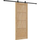 vidaXL Drsna vrata s kompletom strojne opreme 'ORKDAL'Masivni les Pine | Shoptok.si