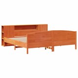 Krevet s regalom za knjige bez madraca 200x200 cm od borovine | Eponuda.ba