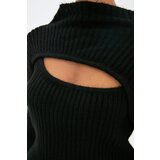 Trendyol Black Soft Textured Window/Cut Out Knitwear Sweater | Eponuda.ba