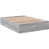  Okvir kreveta siva boja hrasta 140 x 200 cm konstruirano drvo | shoptok.hr