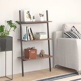 vidaXL 3-nadstropni prislonski regal temno rjav in črn 64x34x116 cm Cene