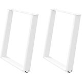 vidaXL noge za jedilno mizo u-oblika 2 kosa bela 80x(72-73) cm jeklo Cene