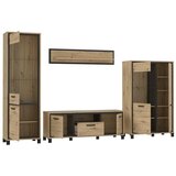 Livetastic Dnevni Regal Trondheim, Barva Hrasta, 4-Delni | Shoptok.si