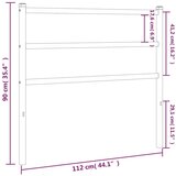  Kovinsko vzglavje belo 107 cm, (21142853) | Shoptok.si