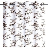 Curtain SERENITY color white printed theme vegetable style classic silver silver metal eyelets blackout 140x250 AmeliaHome | shoptok.hr