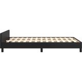  Posteljni okvir z vzglavjem črn 120x200 cm umetno usnje, (20794647) | Shoptok.si