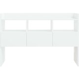 vidaXL Komoda visok sijaj bela 105x30x70 cm iverna plošča | Shoptok.si