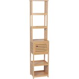 Tendance kupatilski ormarić 1 vrata i 5 POLICA TRINIDAD 385X30X170CM MDF BAMBOO 9901764 Cene