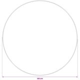  Tepih Bež Ø 120 cm 100% poliester 3 mm Mogu se prati | shoptok.hr