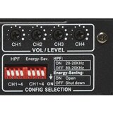 ARTSOUND PRH-4240, ojačevalnik 100V & 8 ohm, 4x 240W - - Audio-Kondric | Shoptok.si