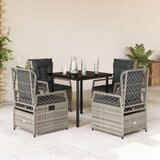 vidaXL 5-dijelni vrtni blagovaonski set sivi od poliratana | shoptok.hr