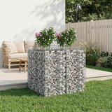  Gabionski uzdignuti krevet 2 pcs Srebrna | shoptok.hr