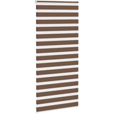 Zebra zavjesa Smeđa 110x200 cm Širina tkanine 105,9 cm Poliester | shoptok.hr